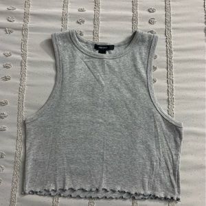 Medium Cropped Gray Top from Forever 21